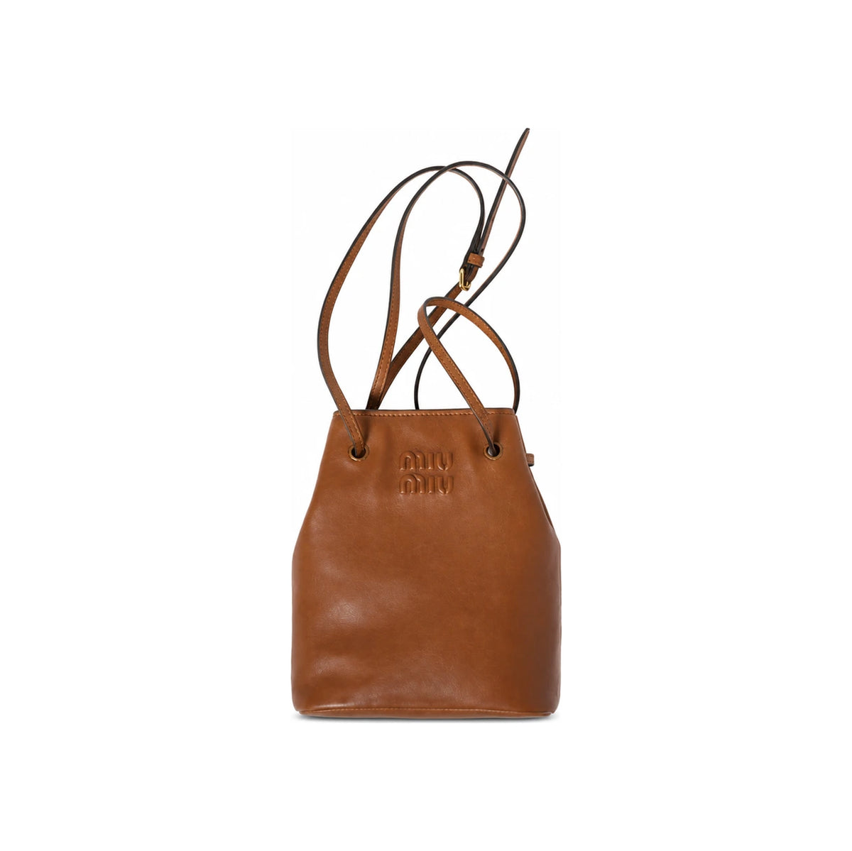 Miu Miu Nappa Leather Mini Crossbody Bag Cream