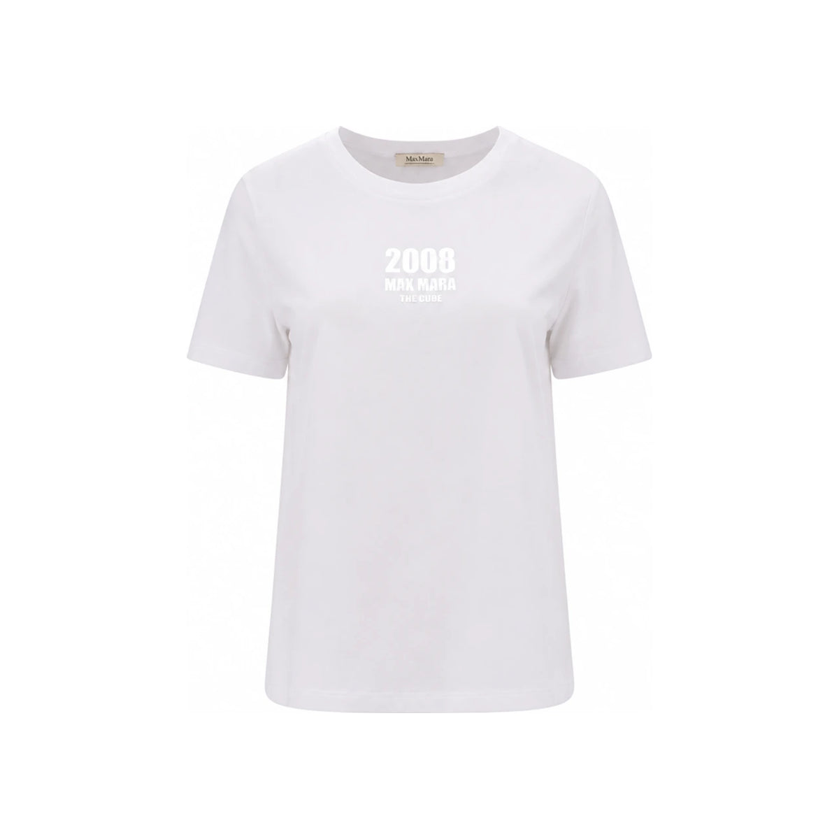 Max Mara Metallic Logo Short Sleeve T-Shirt 2519971011 001