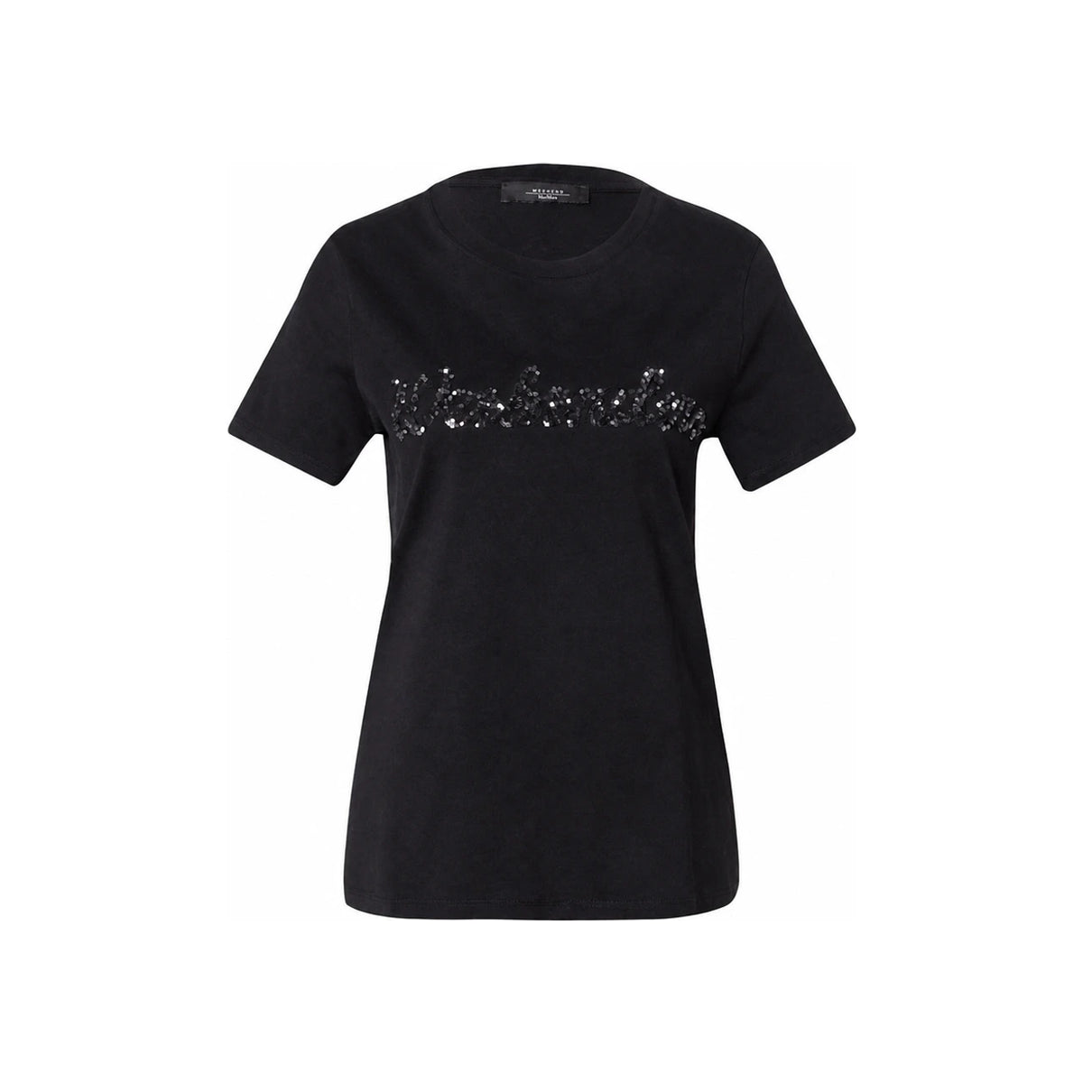 Max Mara Sequin Logo VELLO T-Shirt 2515971051 004