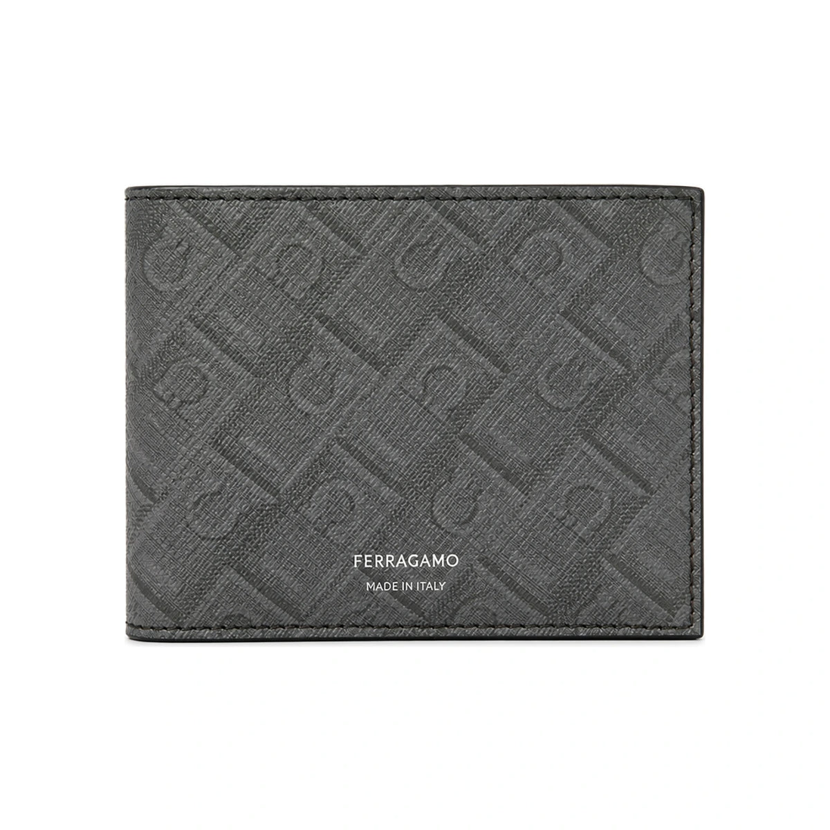 Ferragamo Monogram Leather Bifold Wallet for Men