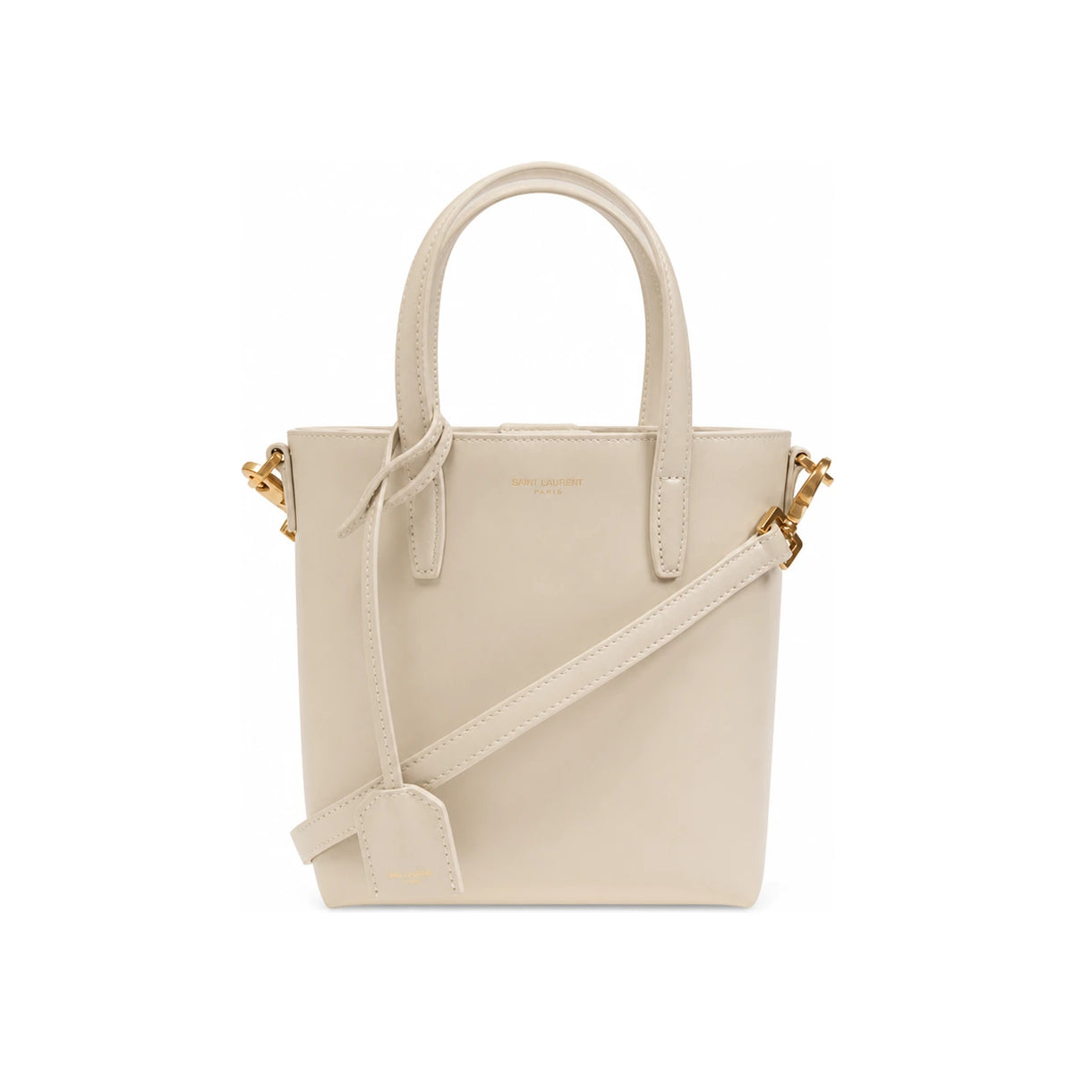 Saint Laurent Mini Toy Shopper Bag Black Leather Tote