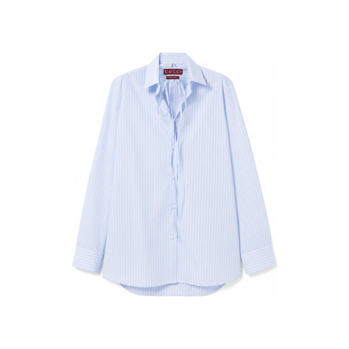GUCCI Light Blue Cotton Shirt 820670 ZAPIU 4305
