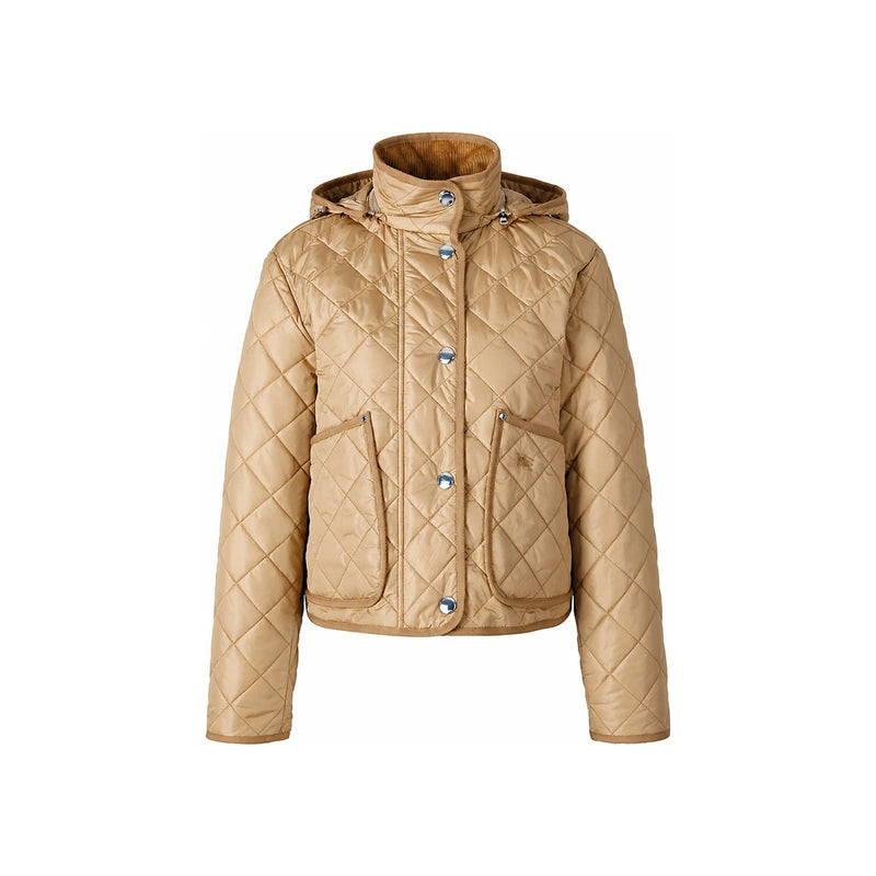 BURBERRY Quilted Cropped Diamond Jacket for Women