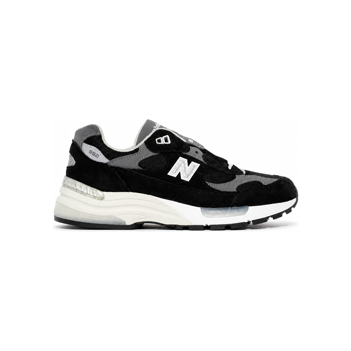 New Balance 992 Made in USA Core Black Gray Low-Top Sneakers U992BK