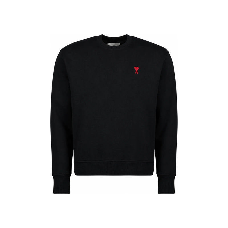 AMI Unisex Sweatshirt Black Cotton Pullover