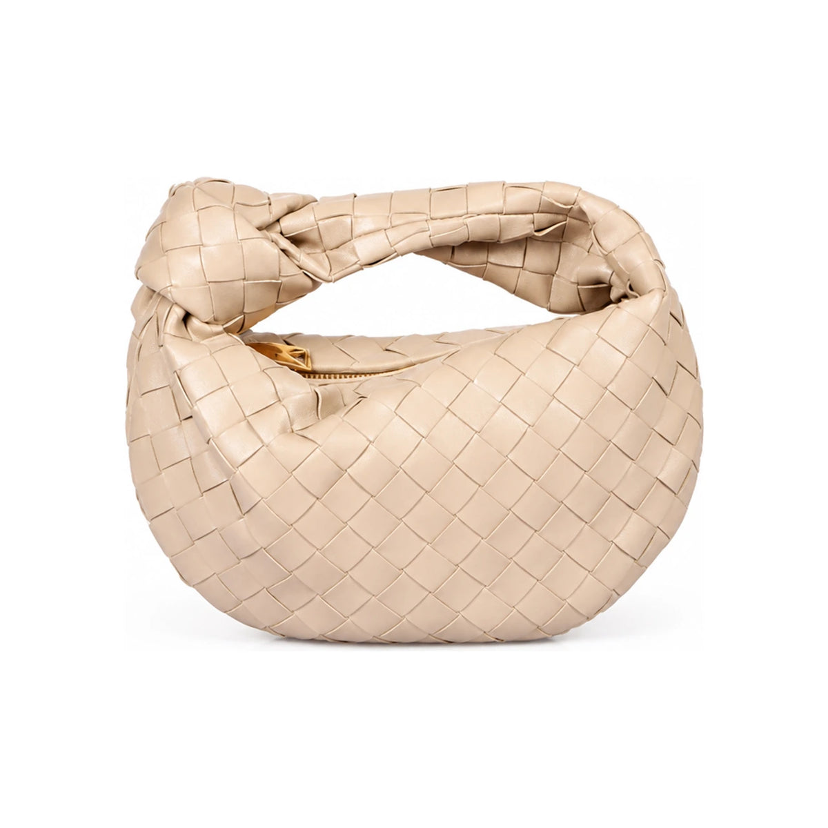 Bottega Veneta Mini Jodie Leather Hobo Tote Bag Brown