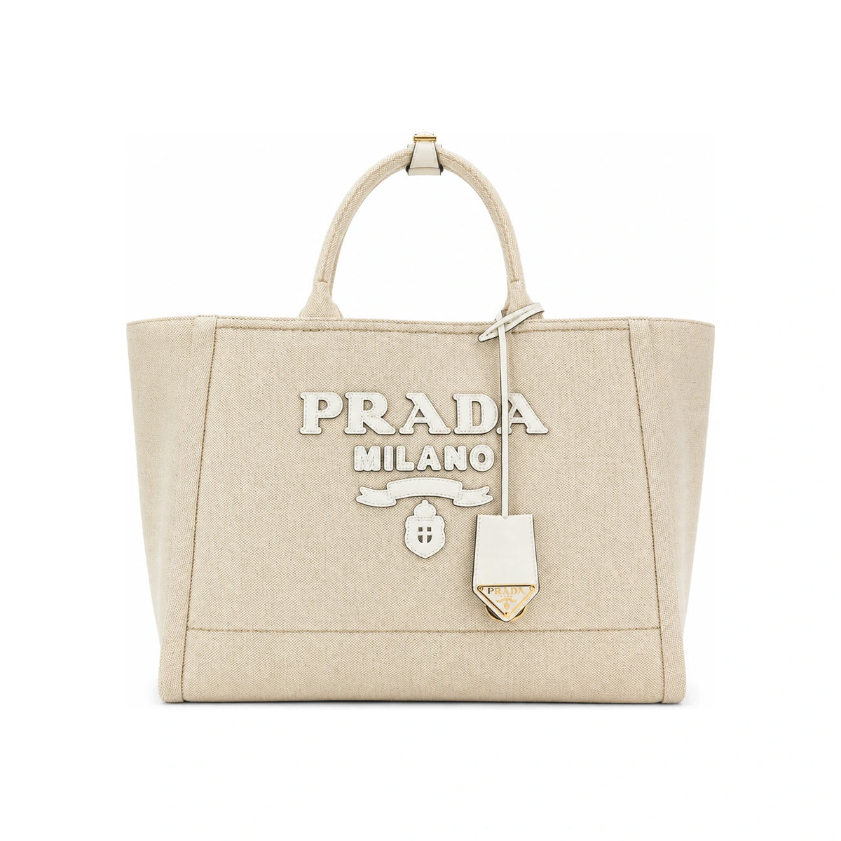 PRADA Black Leather Tote Bag