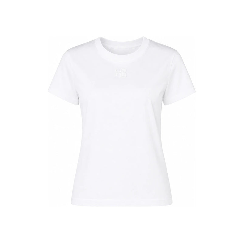 ALEXANDER WANG Essential Jersey Logo Print Short Sleeve T-Shirt 4CC3221358