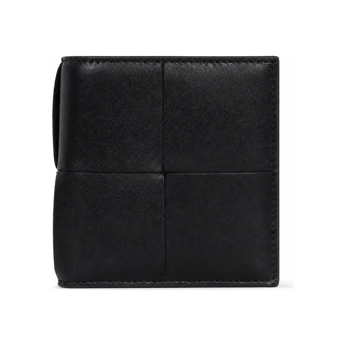 Bottega Veneta Cassette Slim Bifold Wallet Black Leather Men’s