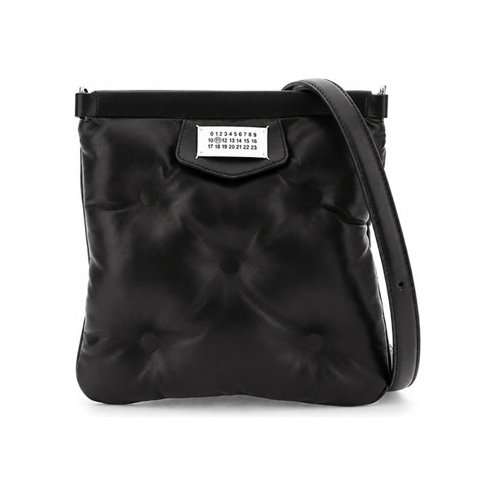 Maison Margiela Black Glam Slam Logo Patch Crossbody Bag