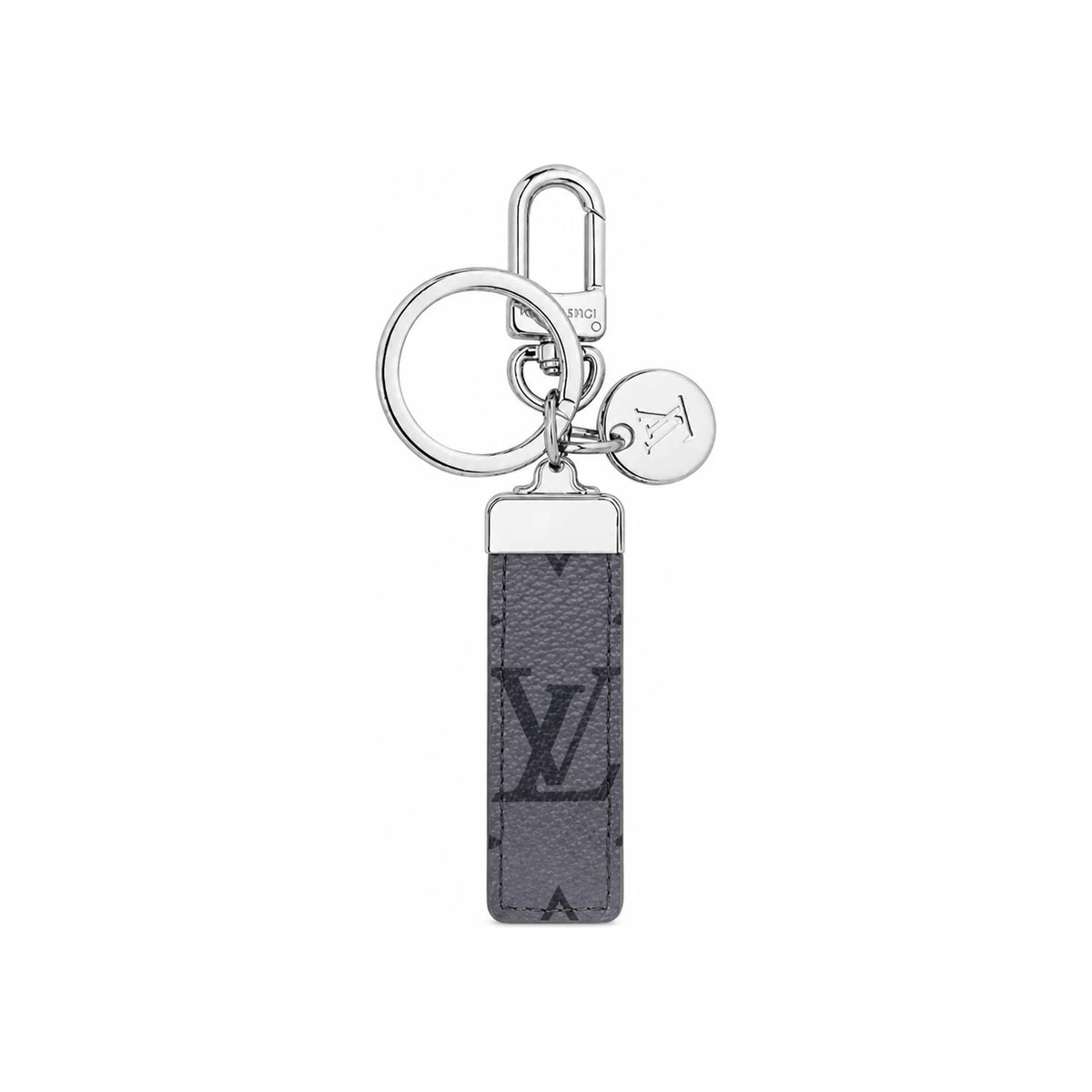 Louis Vuitton Neo LV Club Monogram Eclipse Silver Bag Charm Key Ring M01526