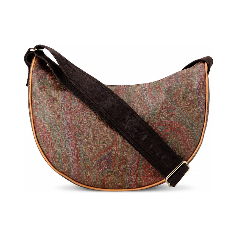 Etro Paisley Half Moon Hobo Crossbody Bag WP1B0014 AA054 R0369