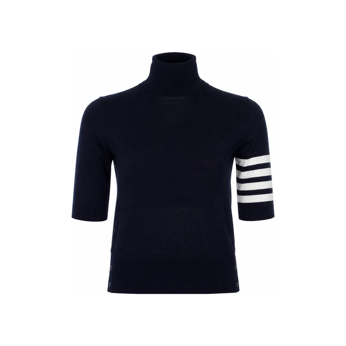 THOM BROWNE Short Sleeve Turtleneck T-Shirt FKA434A