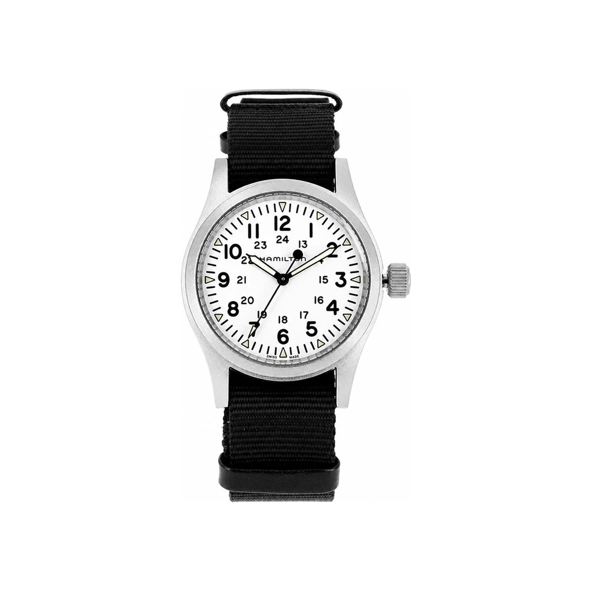 Hamilton Khaki Field Mechanical Men’s NATO Strap Rubber Watch H69439910