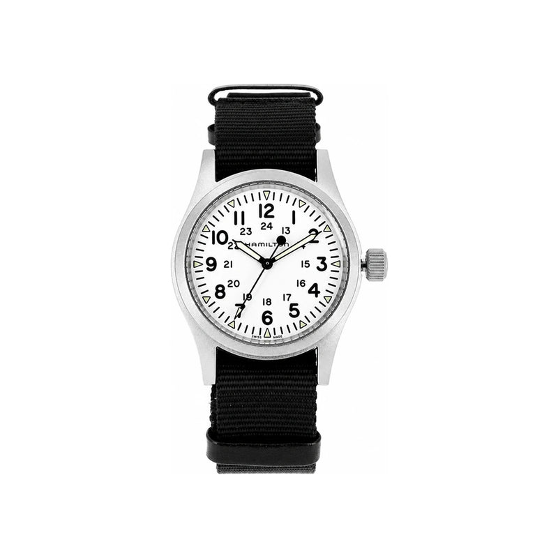 Hamilton Khaki Field Mechanical Men’s NATO Strap Rubber Watch H69439910