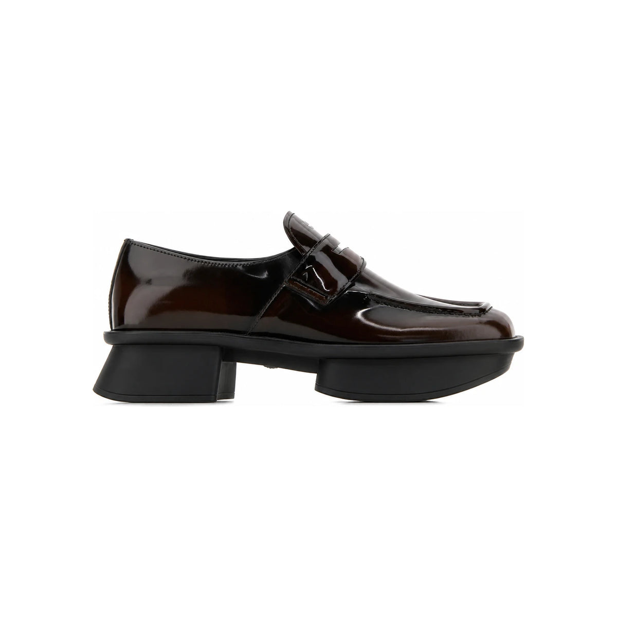 PRADA Black Leather Loafers