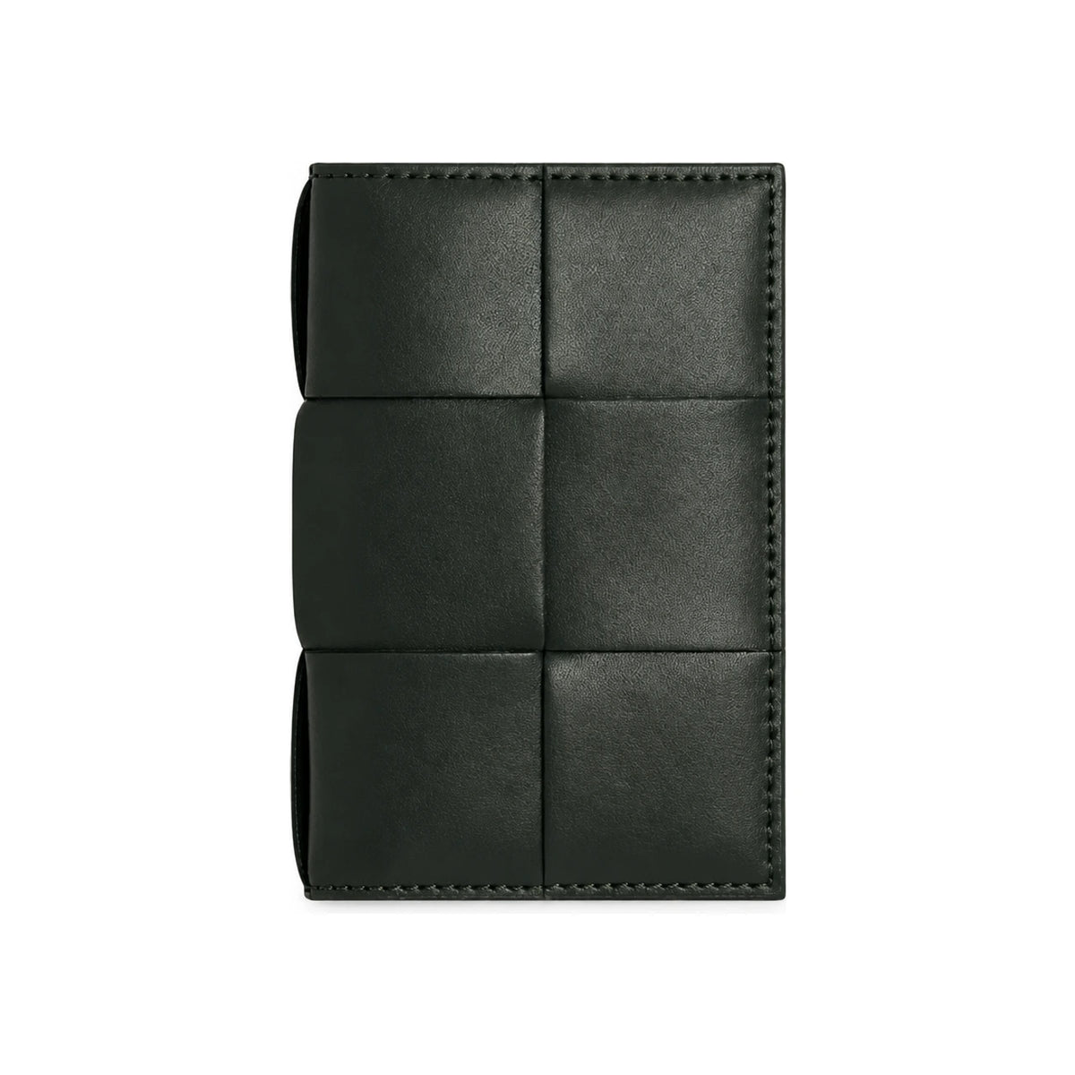 Bottega Veneta Dark Green Cassette Flap Card Case Wallet