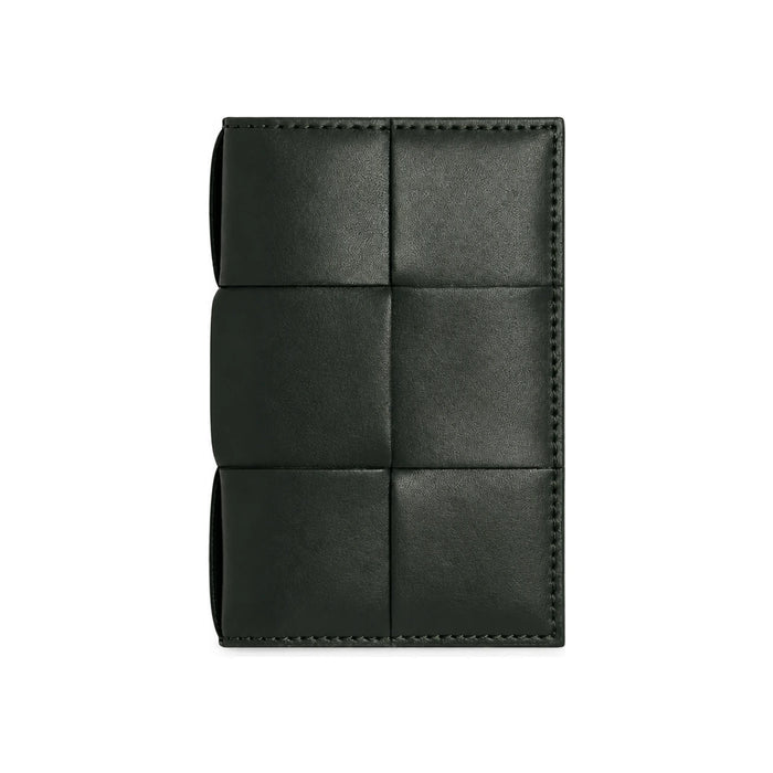 Bottega Veneta Dark Green Cassette Flap Card Case Wallet
