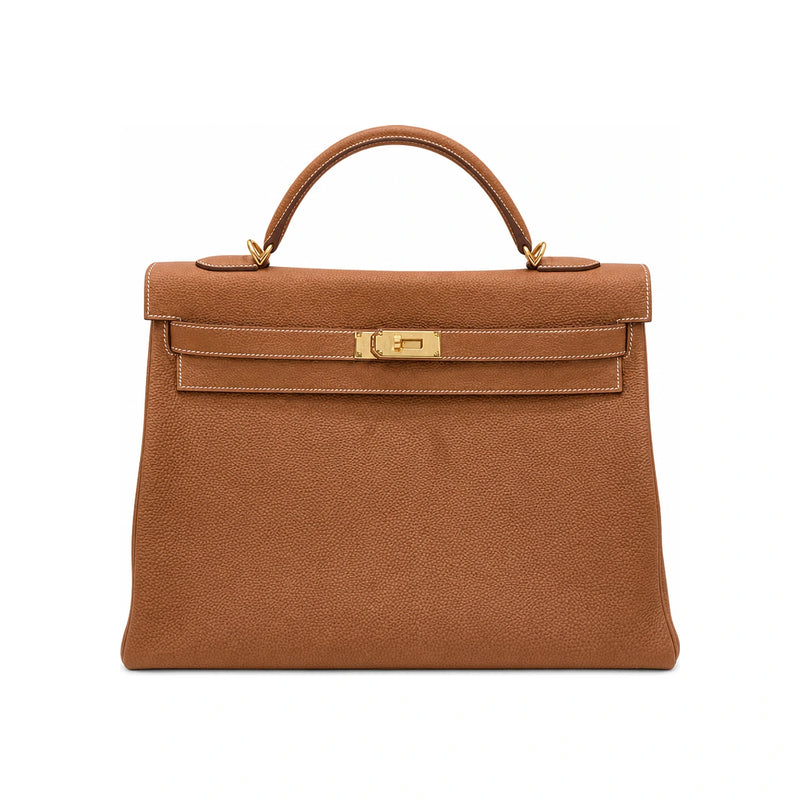 HERMES Kelly Bag Gold Color with Gold Hardware Tote