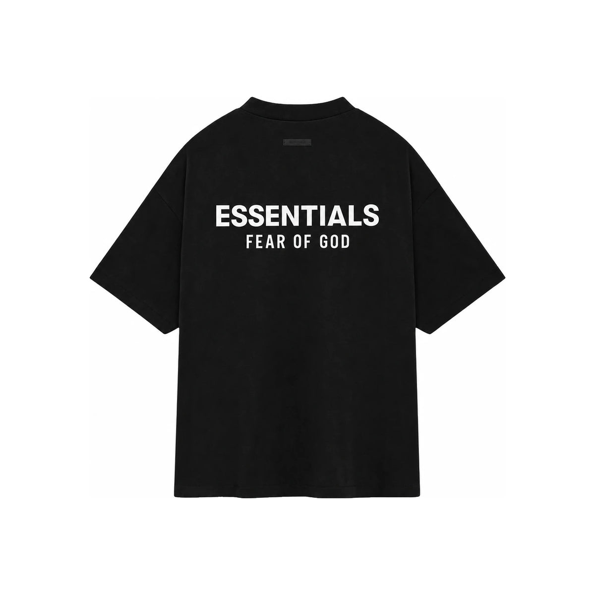 Fear of God Essentials Jersey Back Logo Crewneck T-Shirt Black