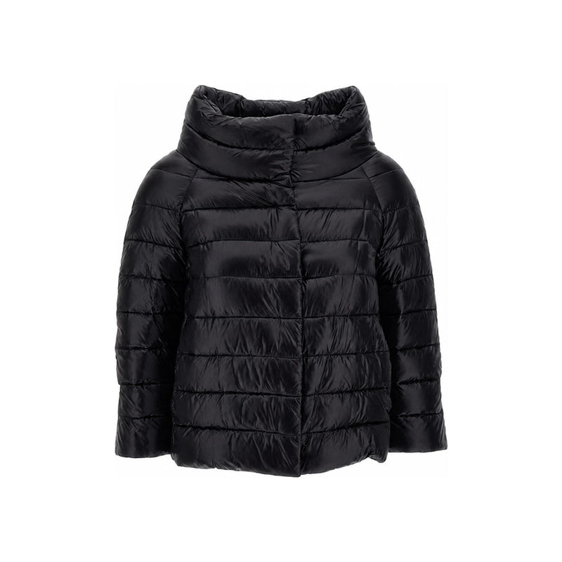 Herno Sophia Cape Puffer Jacket Black