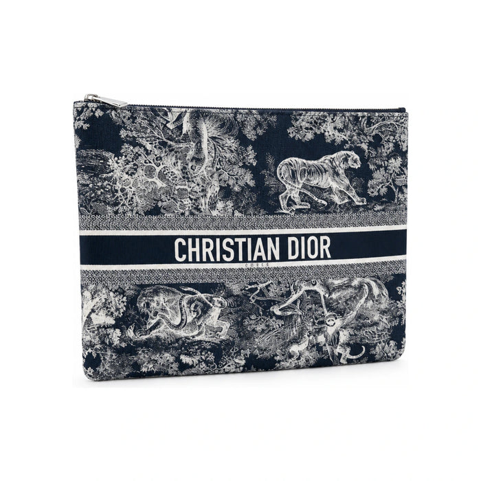 DIOR Zip Travel Pouch Clutch Bag S5440UTEU