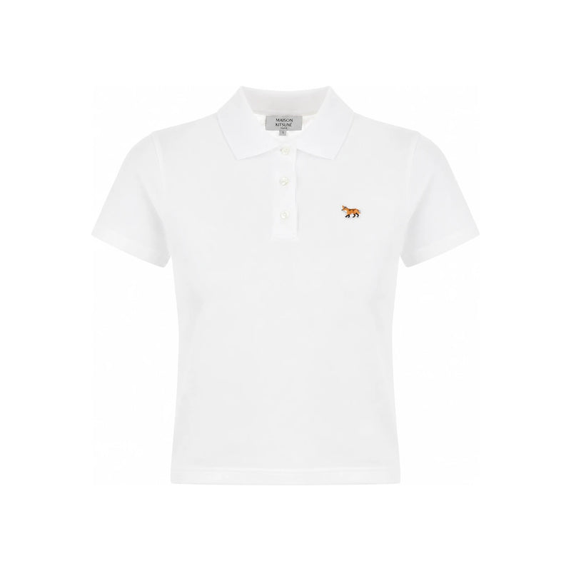 Maison Kitsune Baby Fox Patch T-Shirt Women’s White Cotton OW00207KJ7010 P100