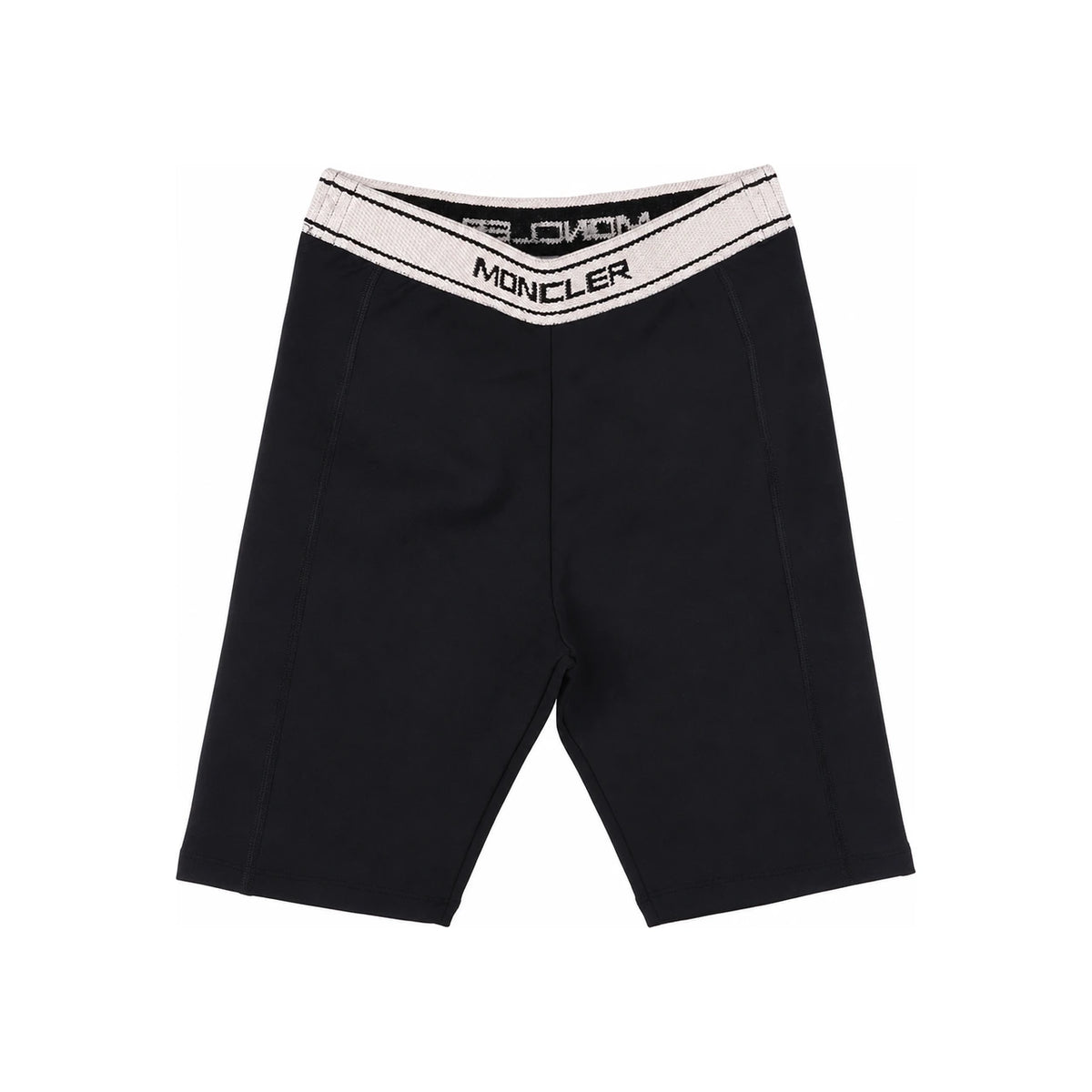 Moncler Women's Black Elastic Waist Shorts 8H00011 899LU 999