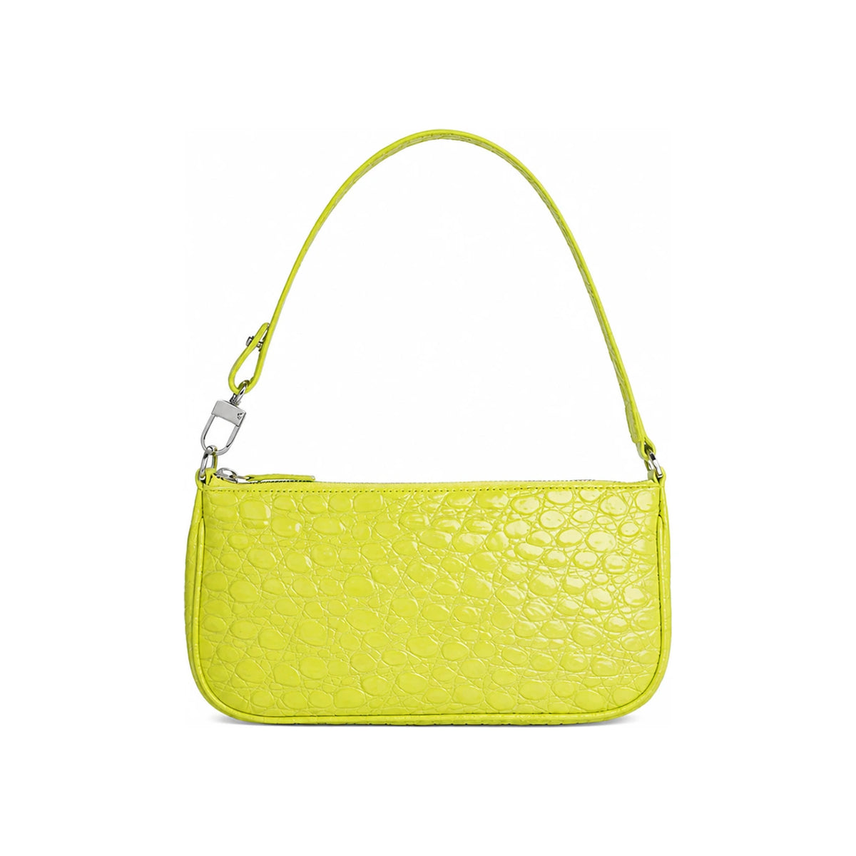 BY FAR Rachel Crocodile-Embossed Shoulder Bag 22SSRCLSACGCCEMED