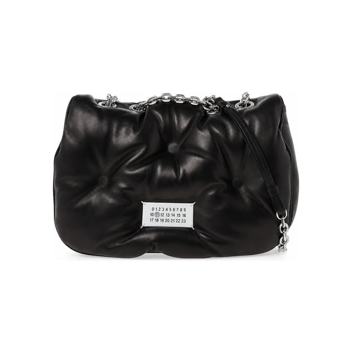Maison Margiela Glam Slam Chain Shoulder Bag Black Leather