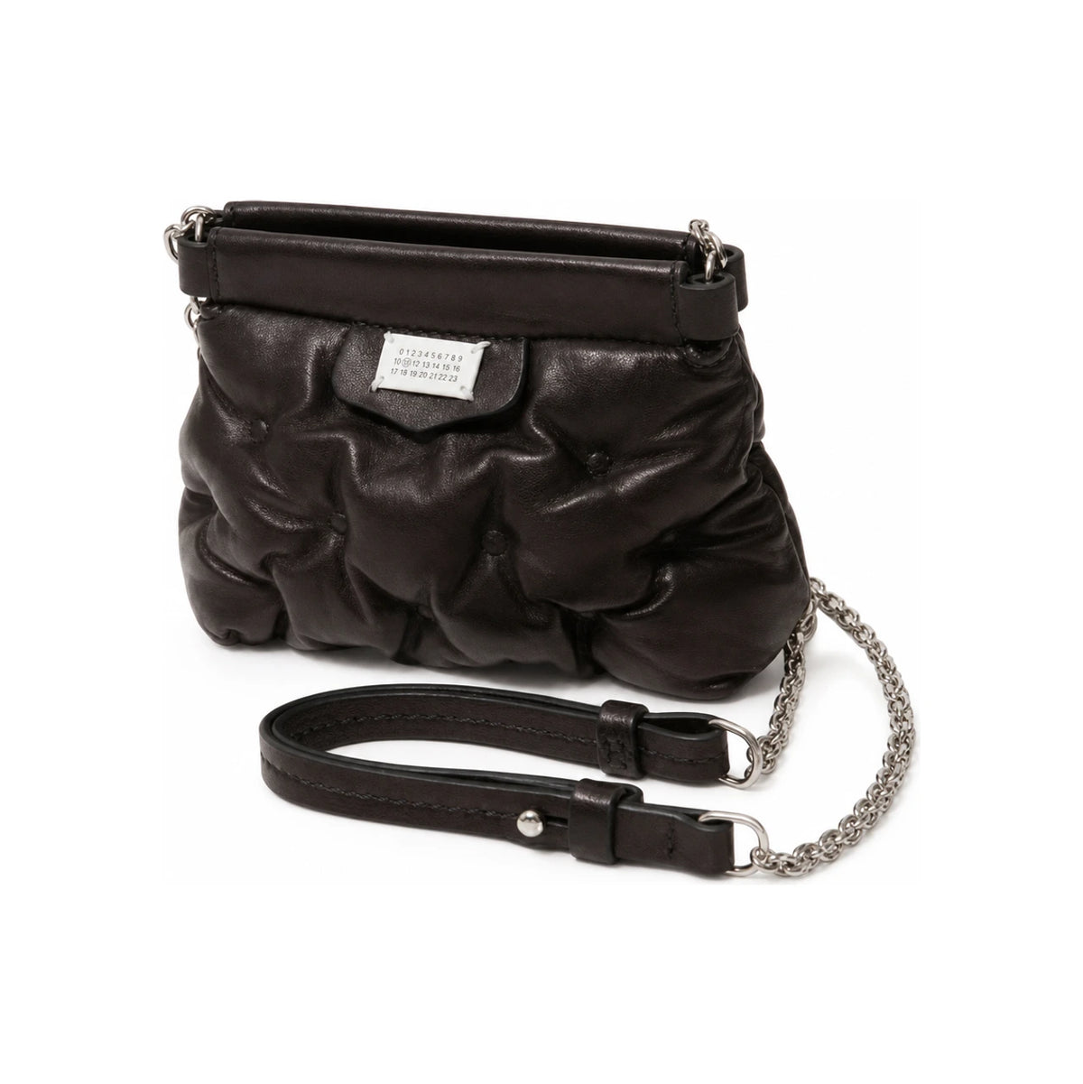 Maison Margiela Glam Slam Baby Shoulder Bag Black Leather