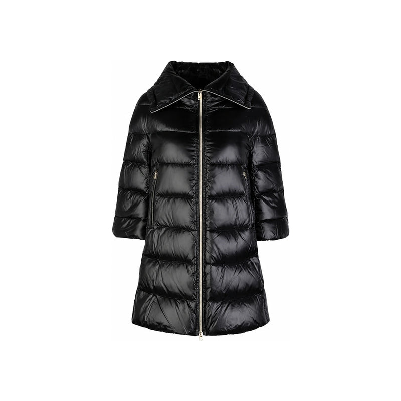Herno Black Quilted Down Puffer Jacket Women