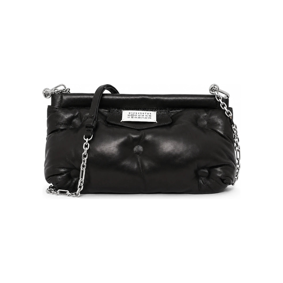 Maison Margiela Glam Slam Crossbody Bag Black Leather Shoulder Bag