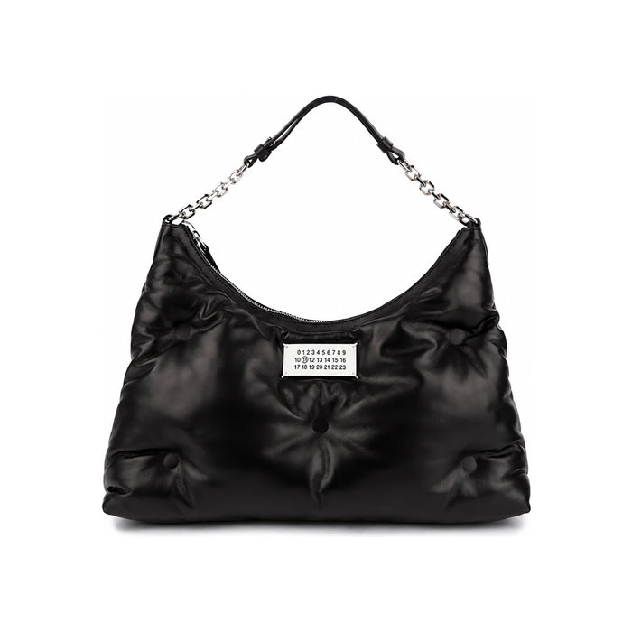 Maison Margiela Glam Slam Medium Shoulder Bag Black Leather