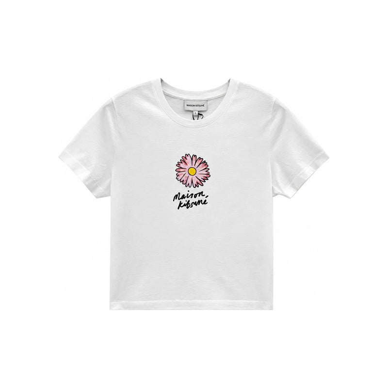 Maison Kitsune Floating Flower Baby Women’s Short Sleeve T-Shirt MW00123 P100