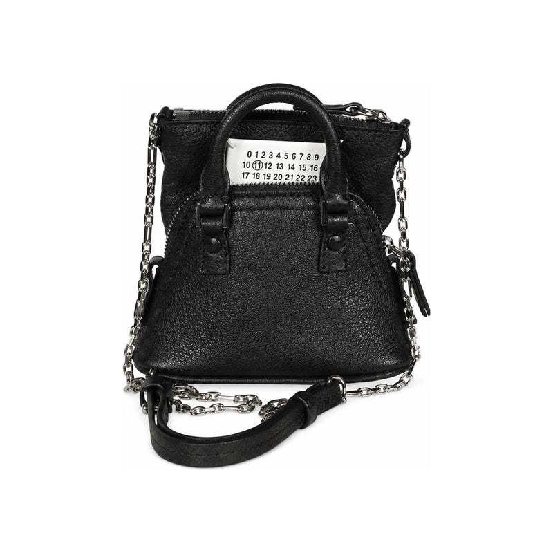 Maison Margiela Black Calfskin 5AC Baby Crossbody Bag