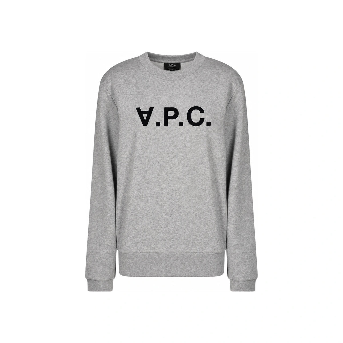 A.P.C. Unisex Dark Navy Ecru Crewneck Sweatshirt
