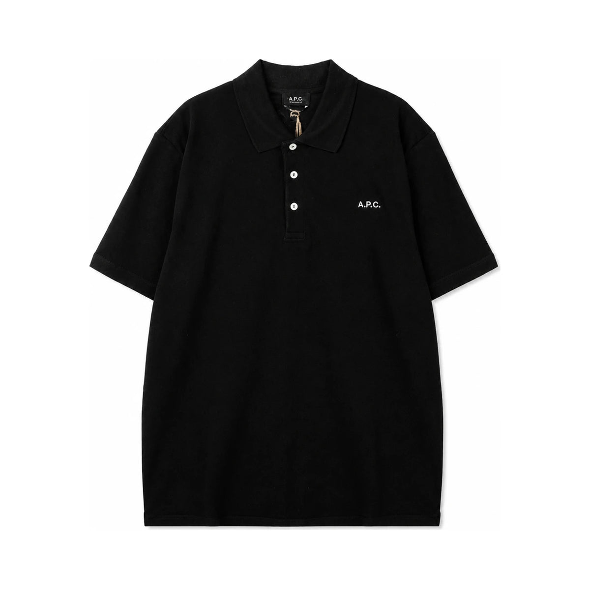 A.P.C. Black Standard Polo Short Sleeve T-Shirt