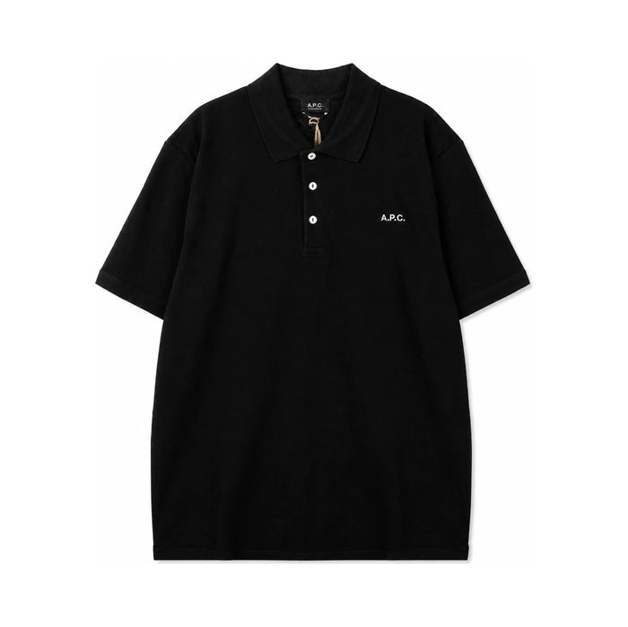 A.P.C. Black Standard Polo Short Sleeve T-Shirt
