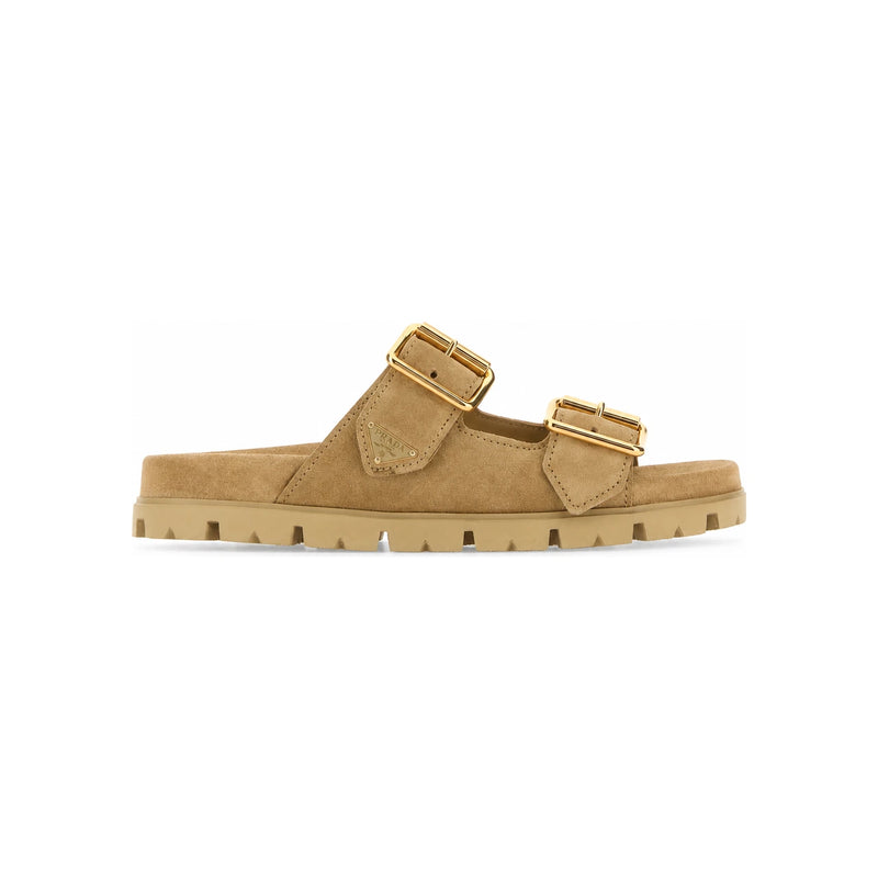 PRADA Triangle Double Strap Women’s Sandals 1XX692 F 020 054 F0379