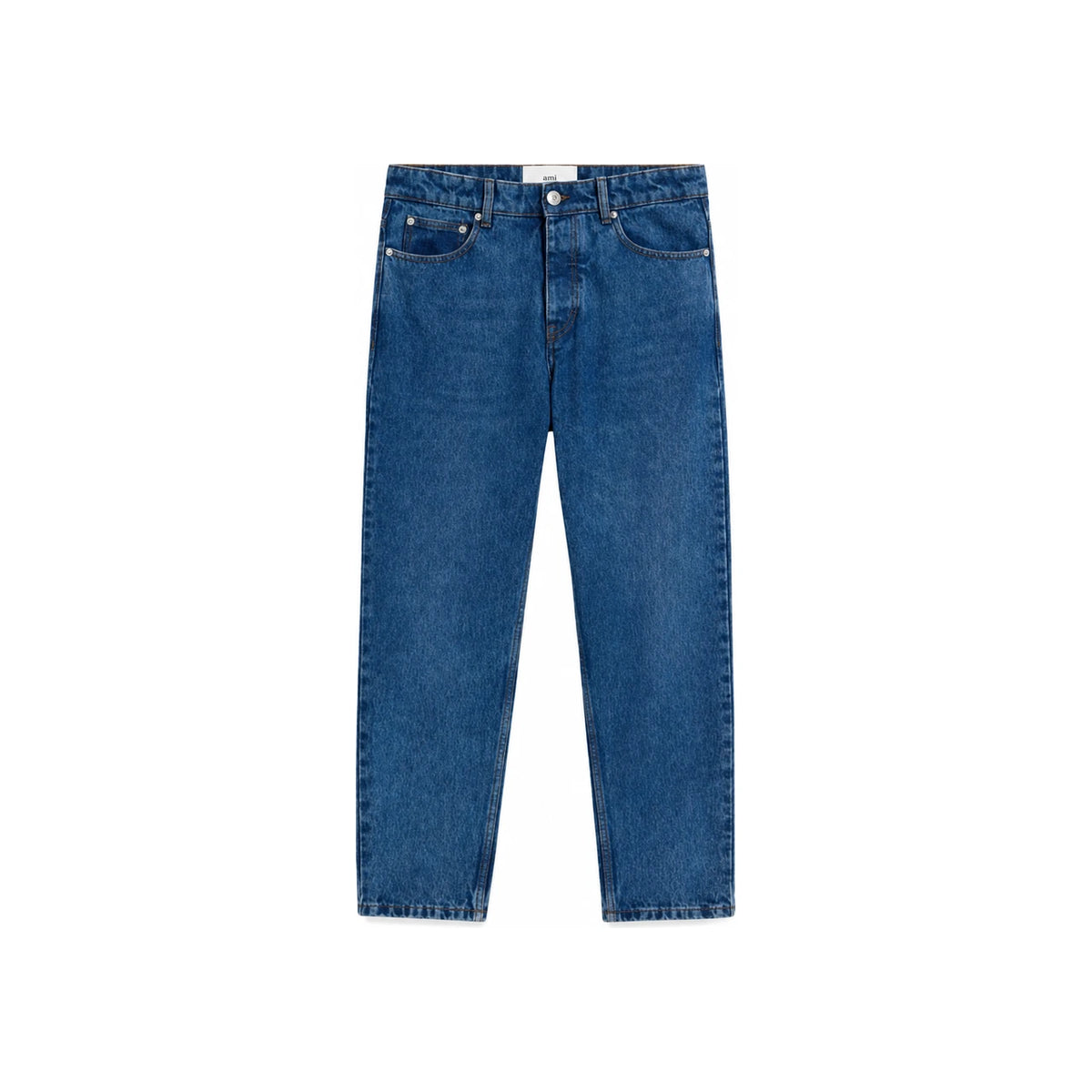 AMI Tapered Fit Denim Jeans for Men HTR103 DE0031 480