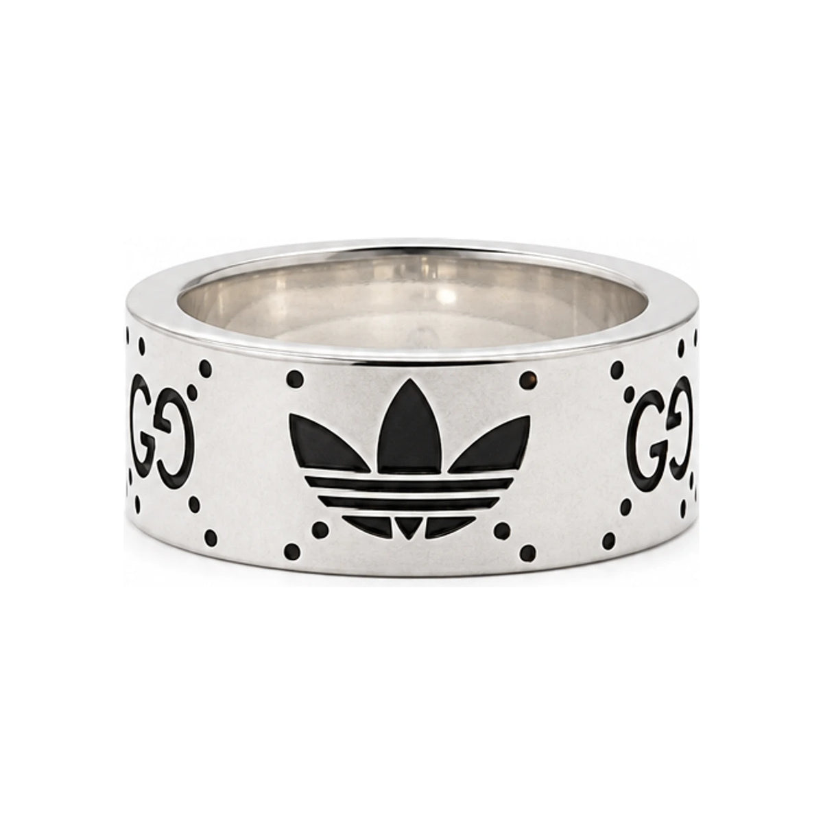 GUCCI adidas Collaboration Sterling Silver 925 Unisex Ring 702764 702766 702768