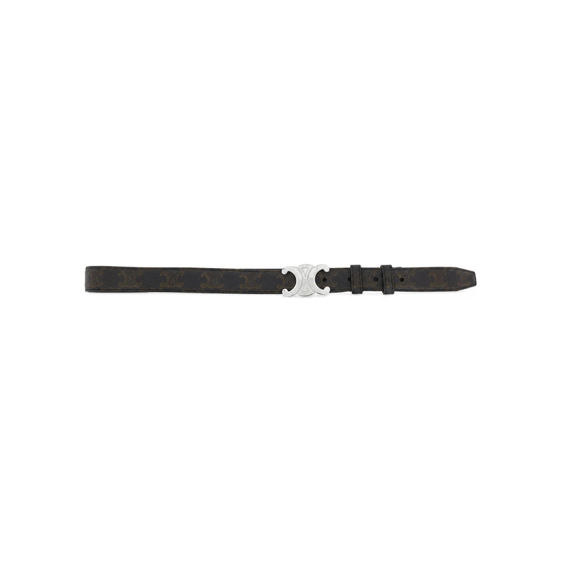 CELINE Men's Triomphe Canvas Black 25mm Belt