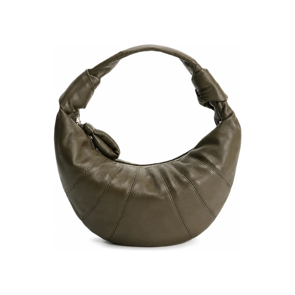 Lemaire Croissant Fortune Mini Crossbody Bag Brown Leather
