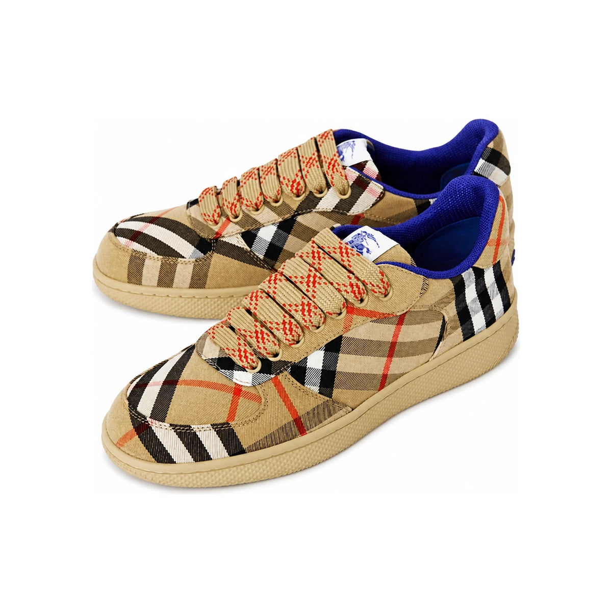 BURBERRY Check Low-Top Sneakers for Men