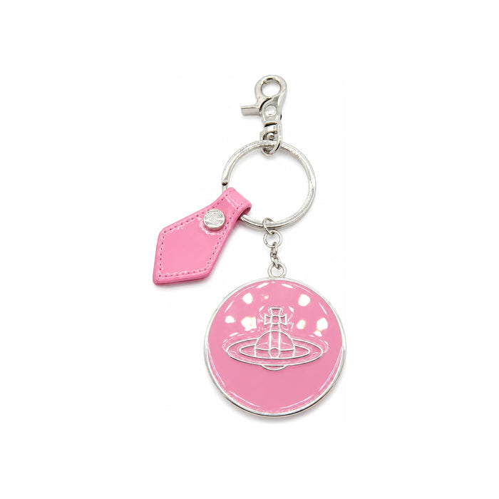 Vivienne Westwood ORB Logo Plaque Keyring Gold Tone