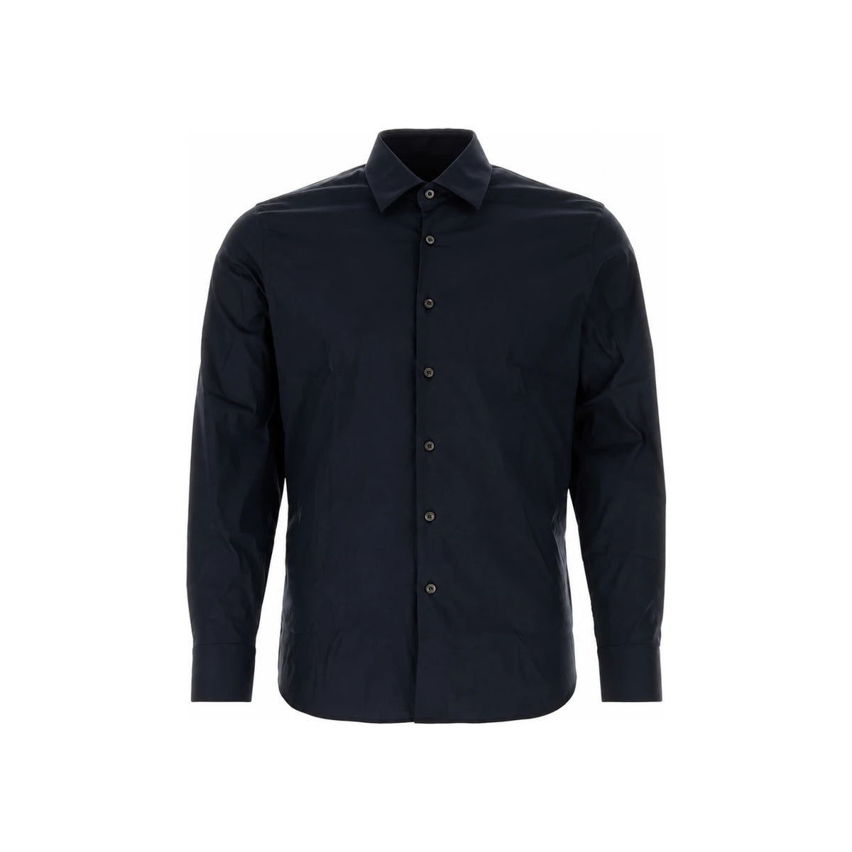 PRADA Black Cotton Long Sleeve Dress Shirt for Men