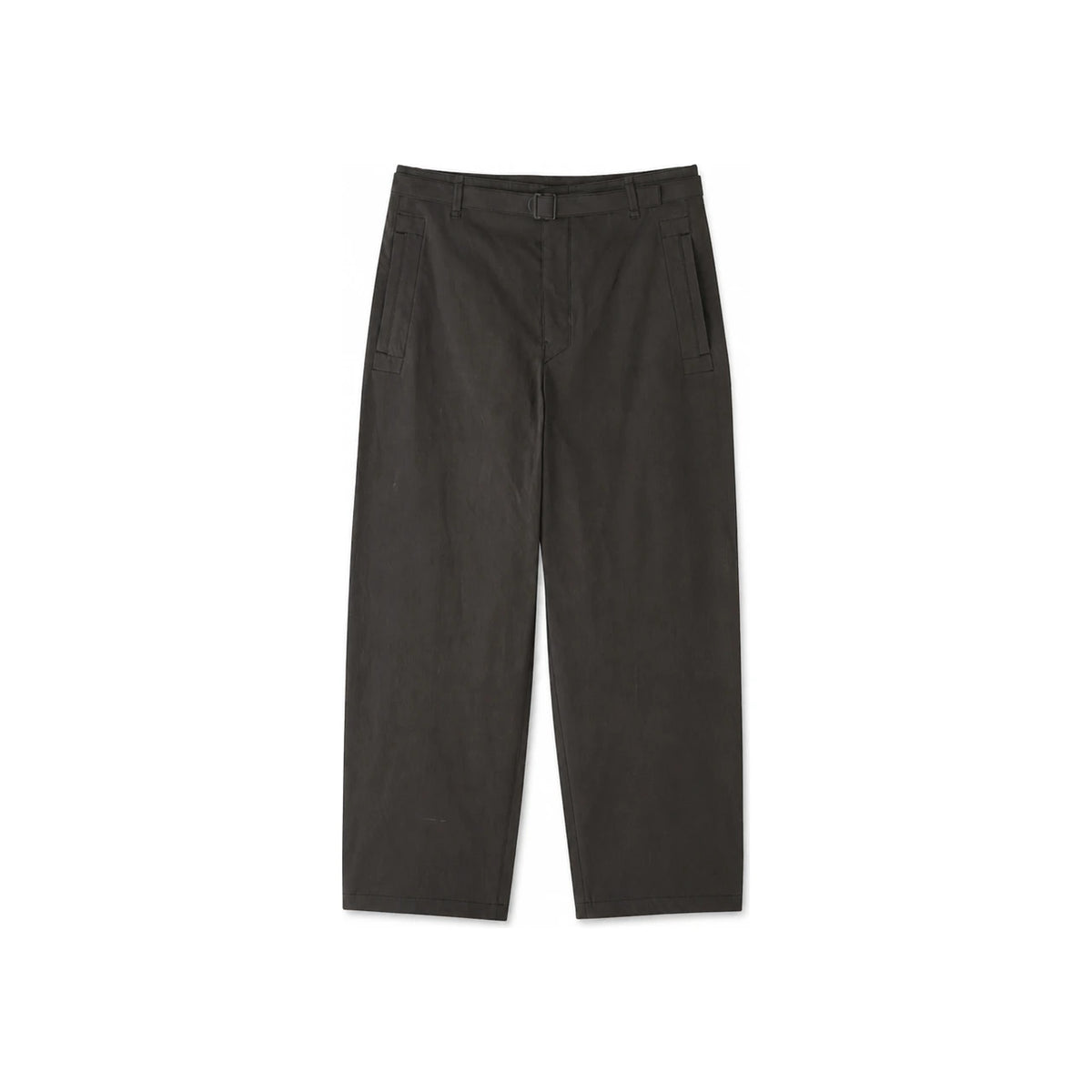 Lemaire Ecru Seamless Belted Classic Pants for Men PA1106 LF1220