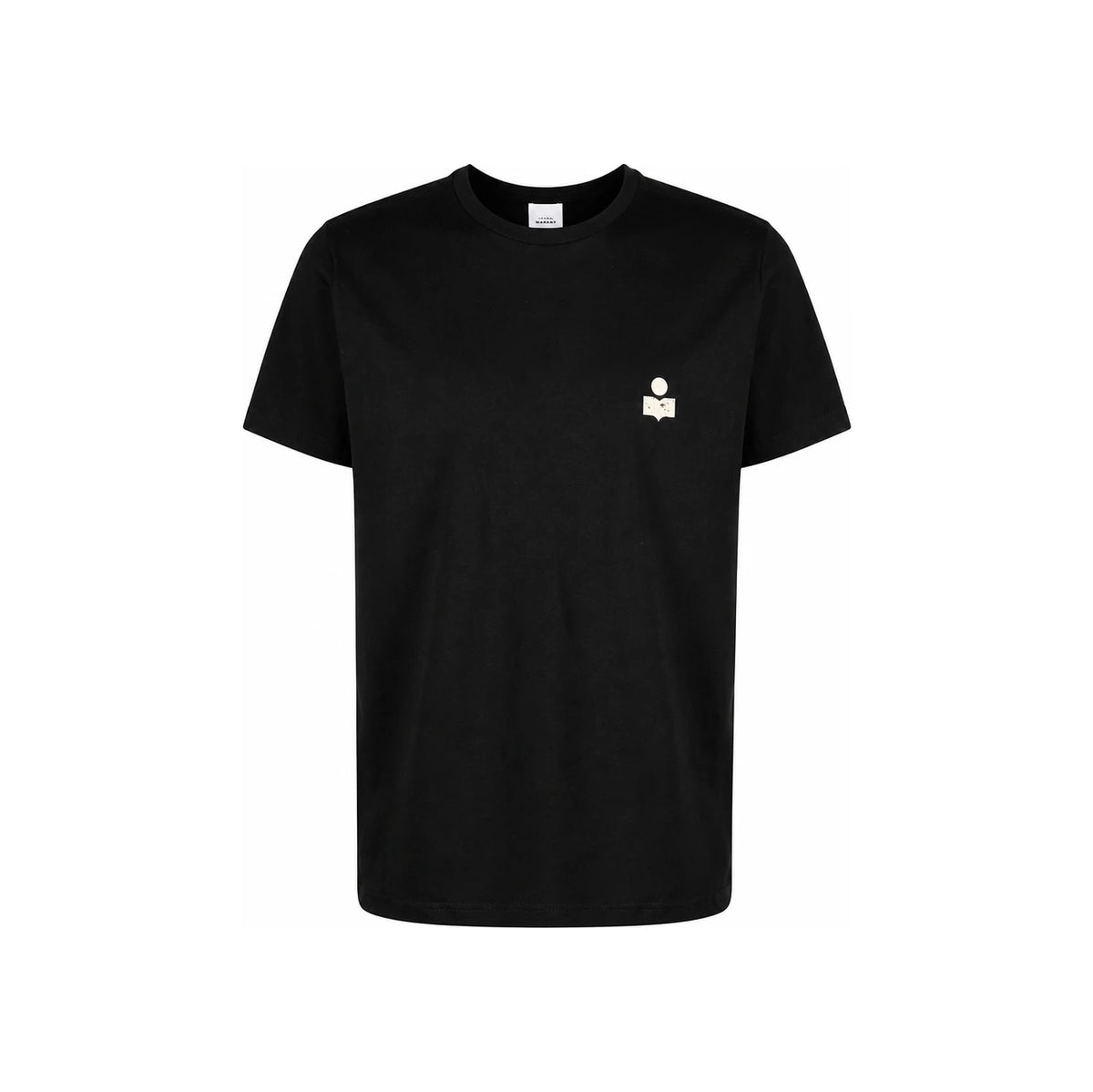 Isabel Marant Black Logo Print Cotton T-Shirt