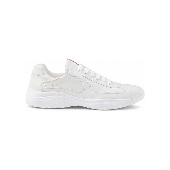 PRADA Americas Cup Nappa Leather Low-Top Sneakers Black
